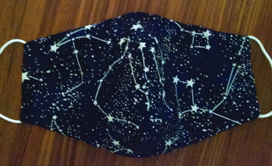 Glow in the Dark Astronomy Face Mask