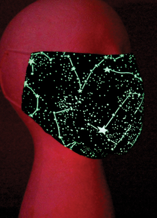 Glow in the Dark Astronomy Face Mask