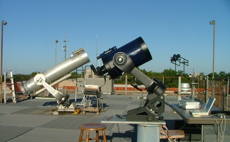Warkoczewski Observatory on the roof of Royall Hall, UMKC